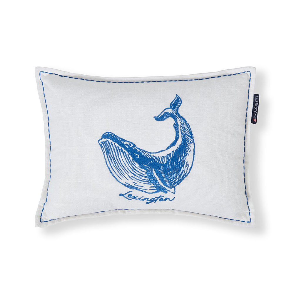 Lexington Whale Organic Cotton Prydnadskudde